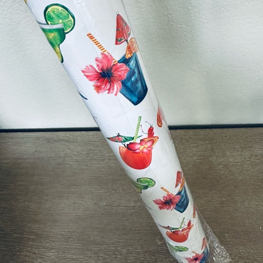Tommy Bahama Tropical Cocktail Drinks Gift Wrap Wrapping Paper Roll